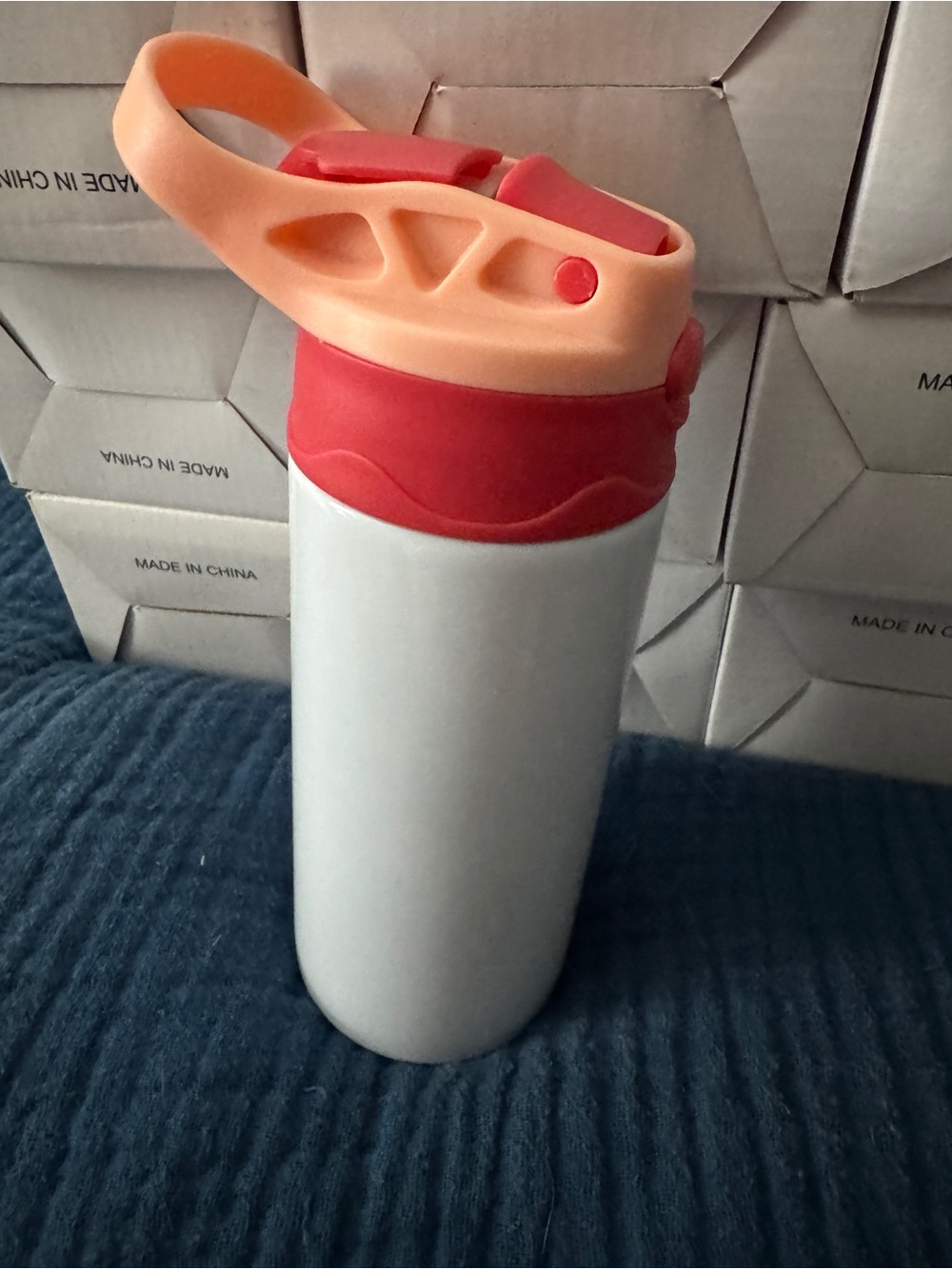 Sublimation tumbler-Pink Kids Water Bottle 12oz